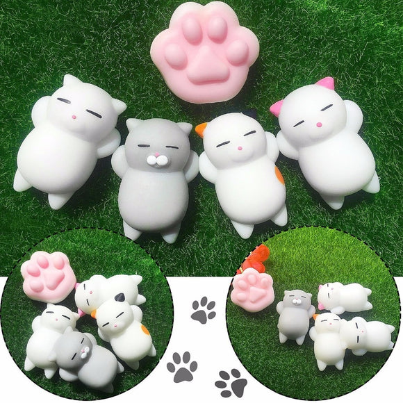 Mini Change Color Squishy Cute Cat Antistress Ball Squeeze Mochi Rising