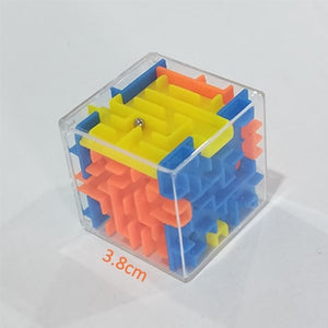 3D Cube Puzzle Maze Toy Hand Game Case Box