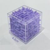 3D Cube Puzzle Maze Toy Hand Game Case Box