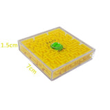 3D Cube Puzzle Maze Toy Hand Game Case Box